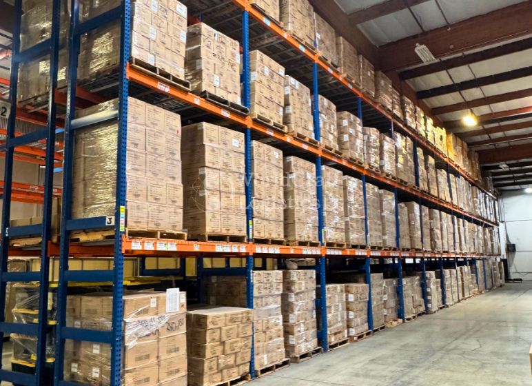 Interior storage at Cerritos CA-WCL warehouse